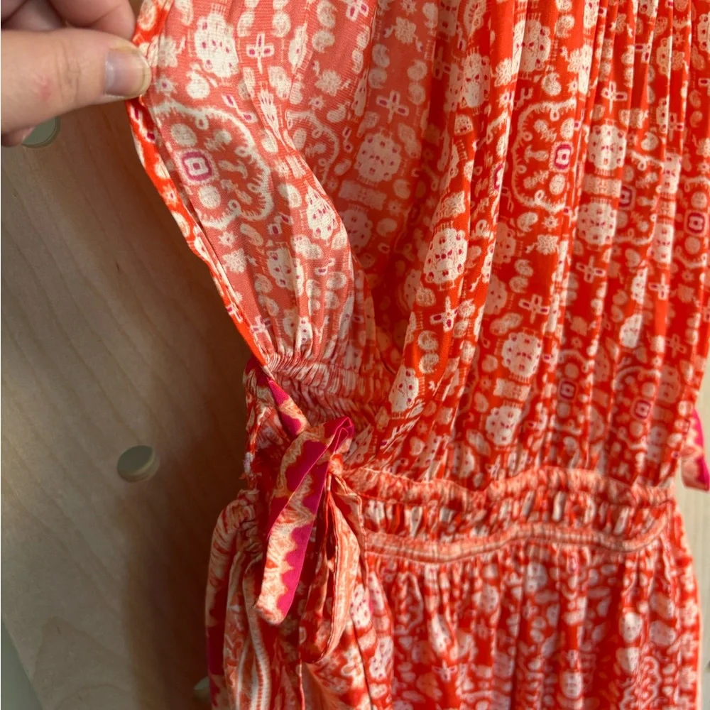Free People Womens Mid Summers Day Printed Halter Tunic Top Large - Picture 4 of 8